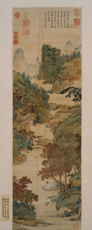 仇英 人物 山水