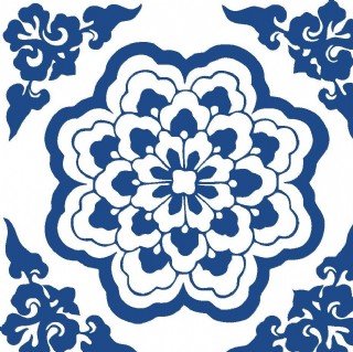 青花瓷器古典花纹图案