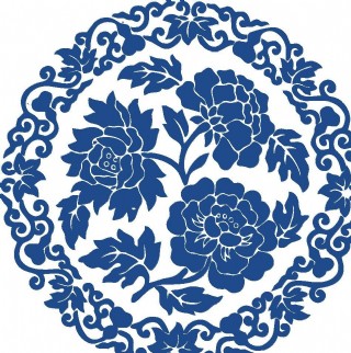 青花瓷器古典花纹图案
