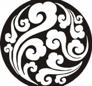 矢量窗花雕花设计